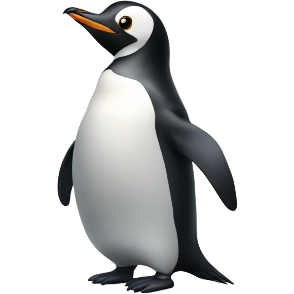 Confused penguin  emoji