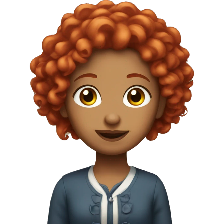 scarlet johnson with curly red hair emoji
