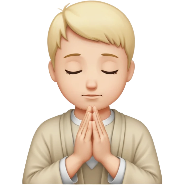 person praying, hands clasped in prayer emoji