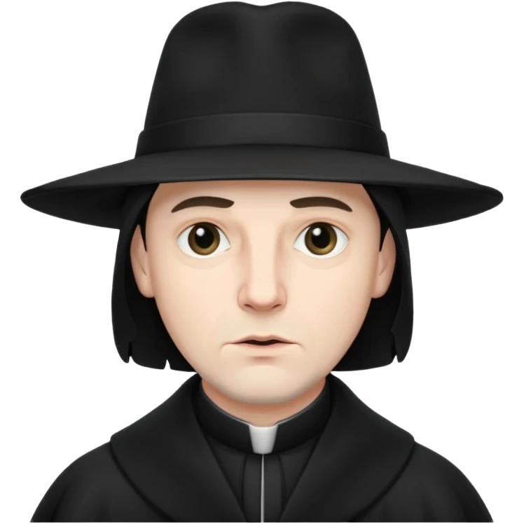 Puritan reverend male emoji