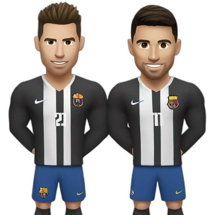 Ronaldo et Messi emoji