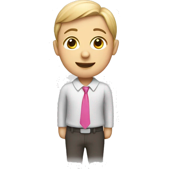 Pink teacher pointer emoji