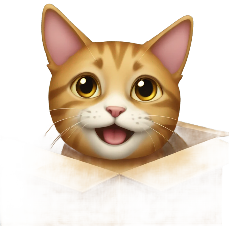 Cat in the box emoji