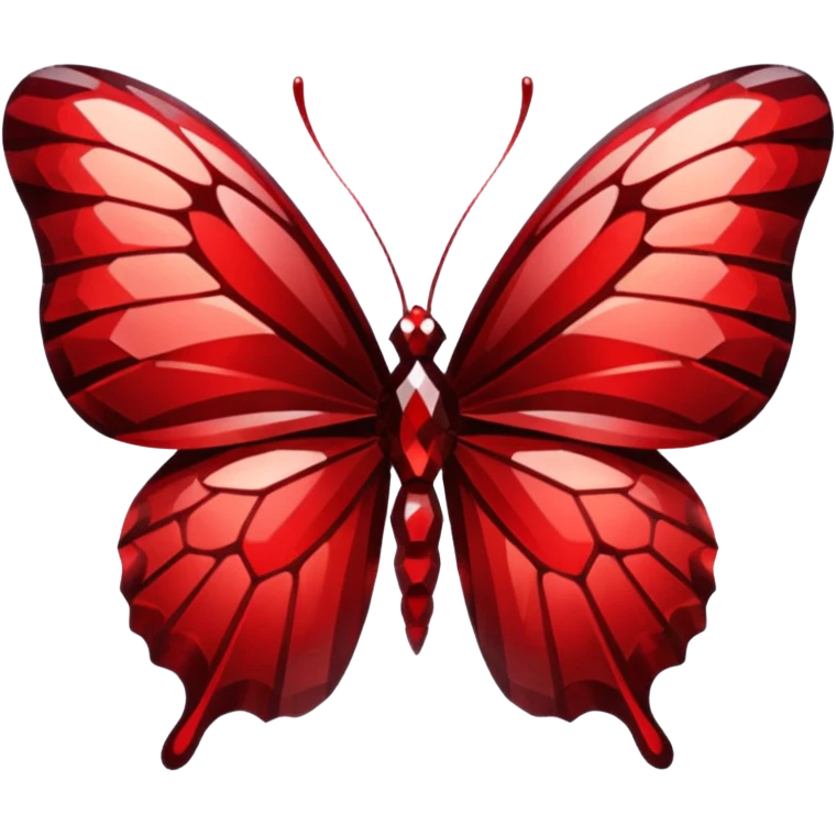 dark red crystal butterfly emoji