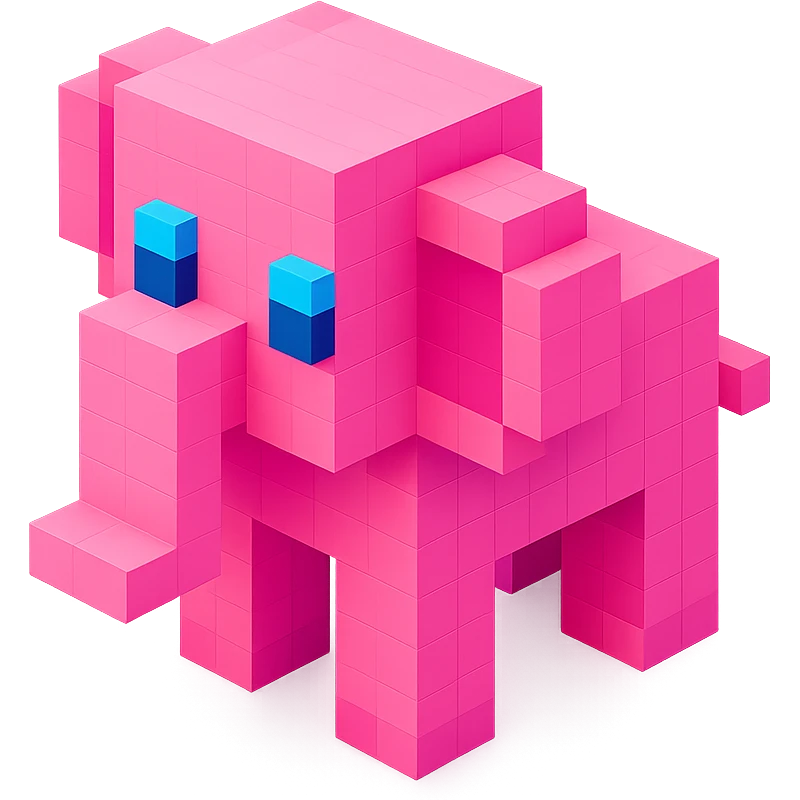 Pink Elephant  emoji