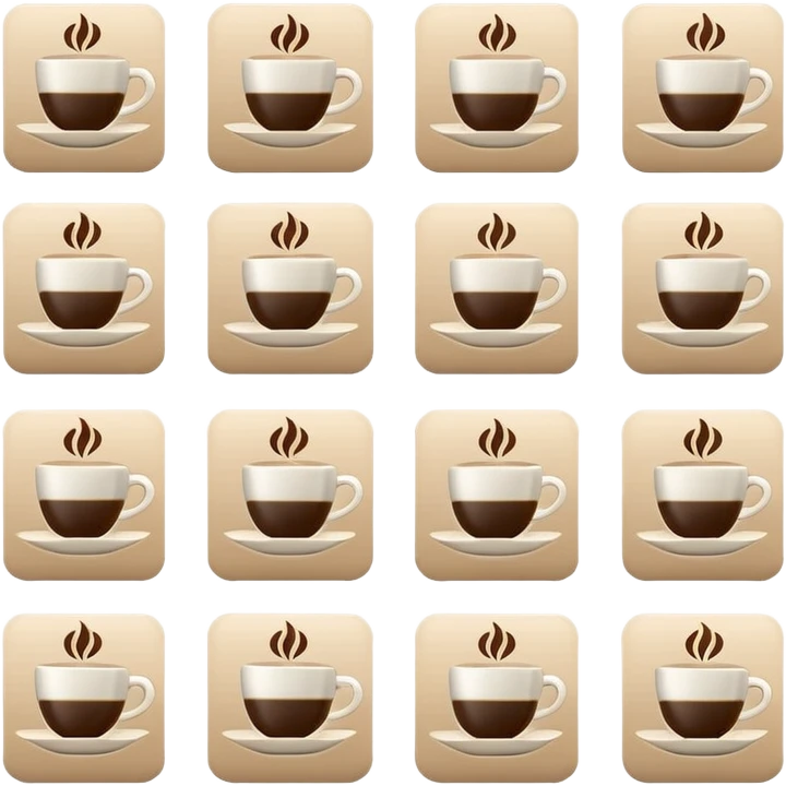 Minimalist icon set designed for social media, clean flat design, soft neutral color palette (#102b1f #ffbdc5 #4d0011 #ffffff #ffd9d9), simple coffe, smooth lines, modern and elegant style, cons grils, consistent stroke width, aesthetic and cohesive. emoji