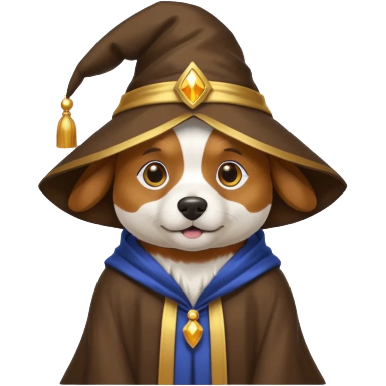 Dog wizard emoji