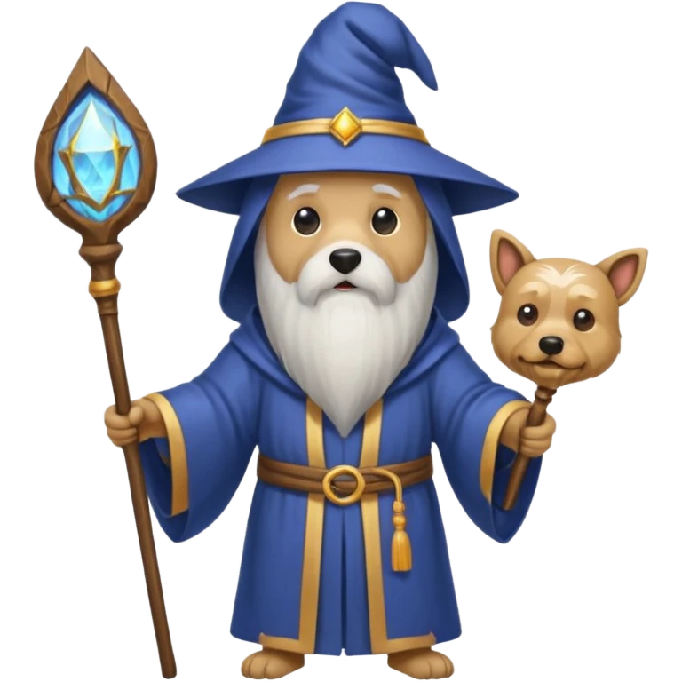 Dog wizard emoji