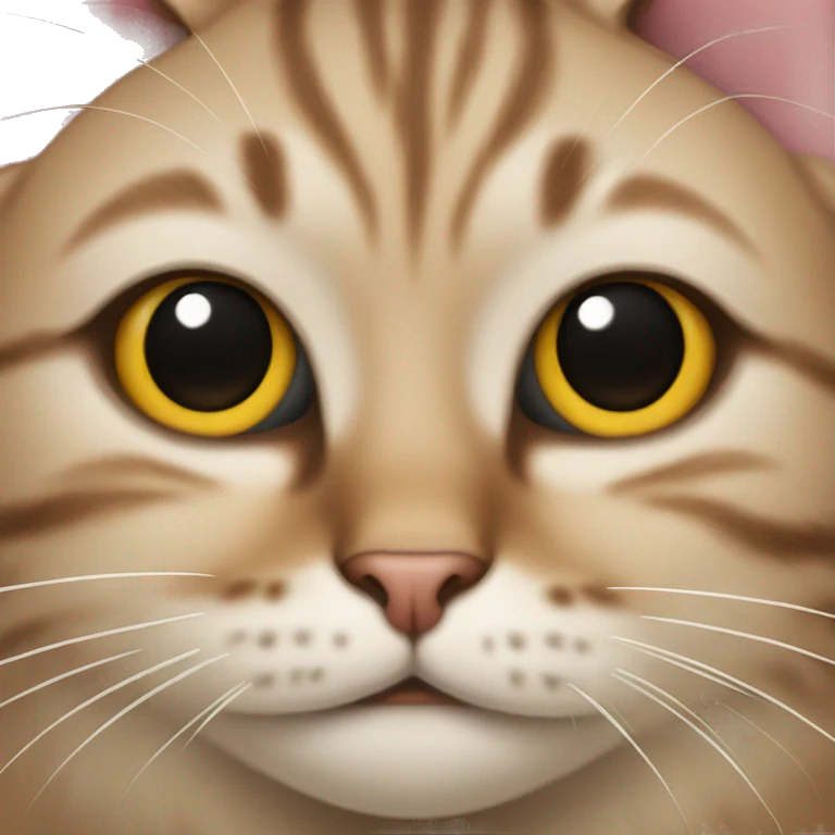 A cat that smells like poop emoji