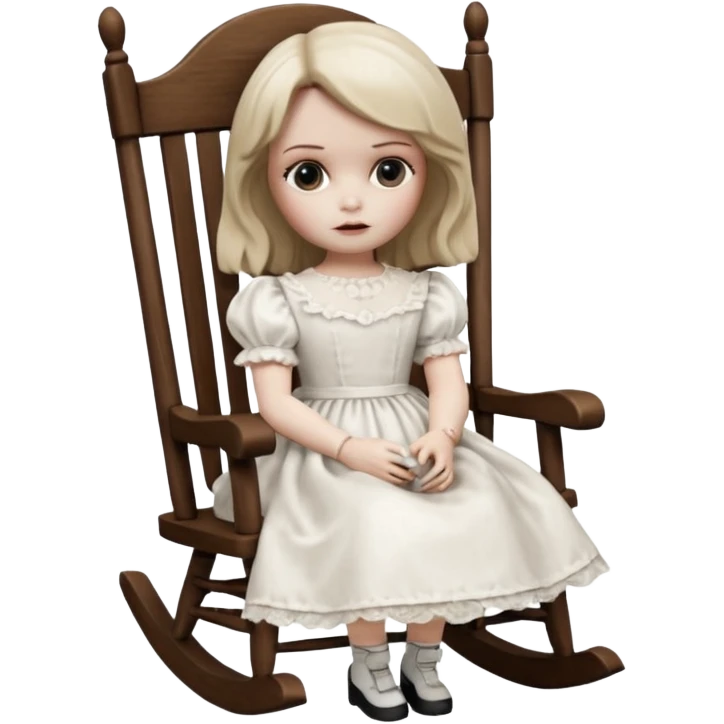 Annabelle doll from The Conjuring movie emoji