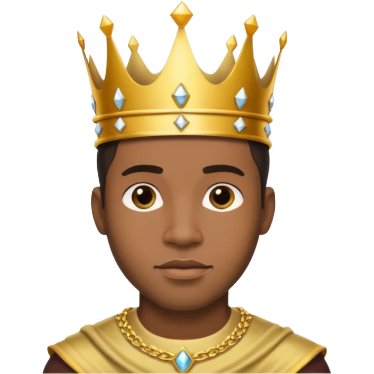 Afro white prince emoji