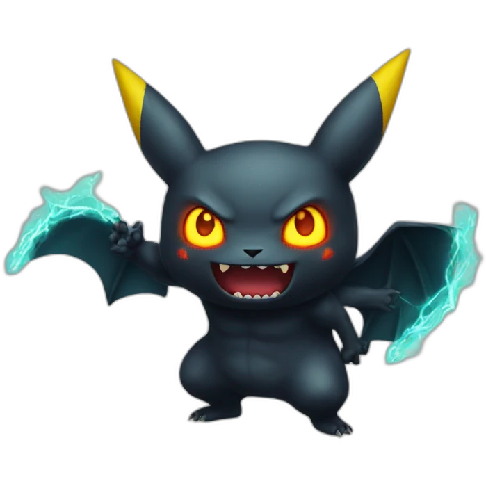 Pikachu demon emoji