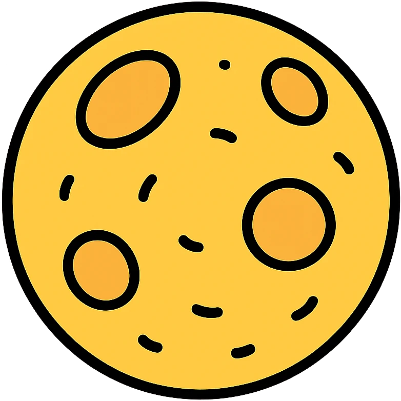 The moon emoji