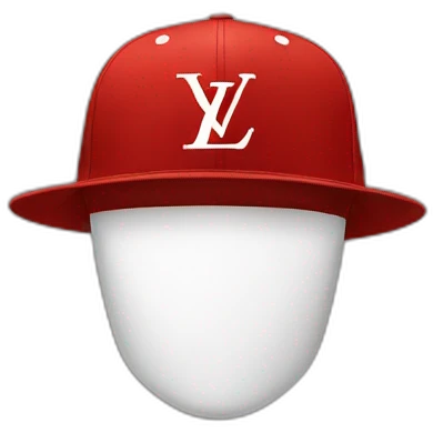 Only Louis Vuitton cap no face emoji