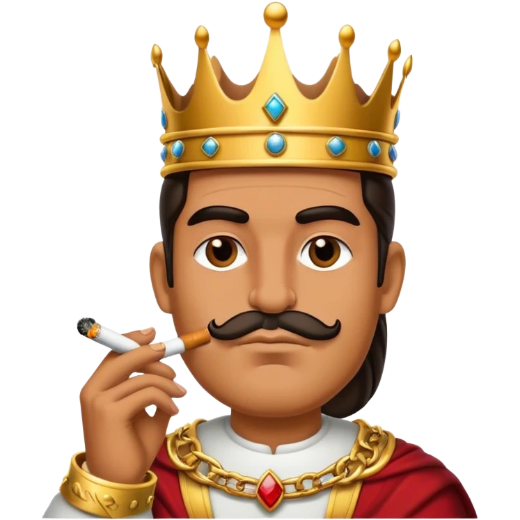 King smoking emoji