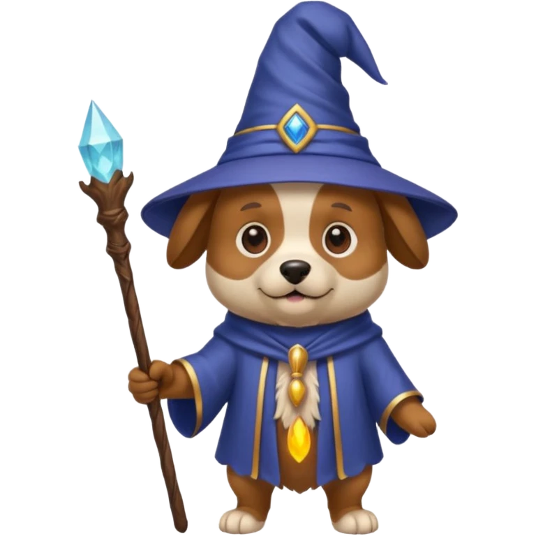 Dog wizard emoji