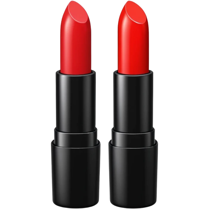 lipstick emoji, with black casing emoji