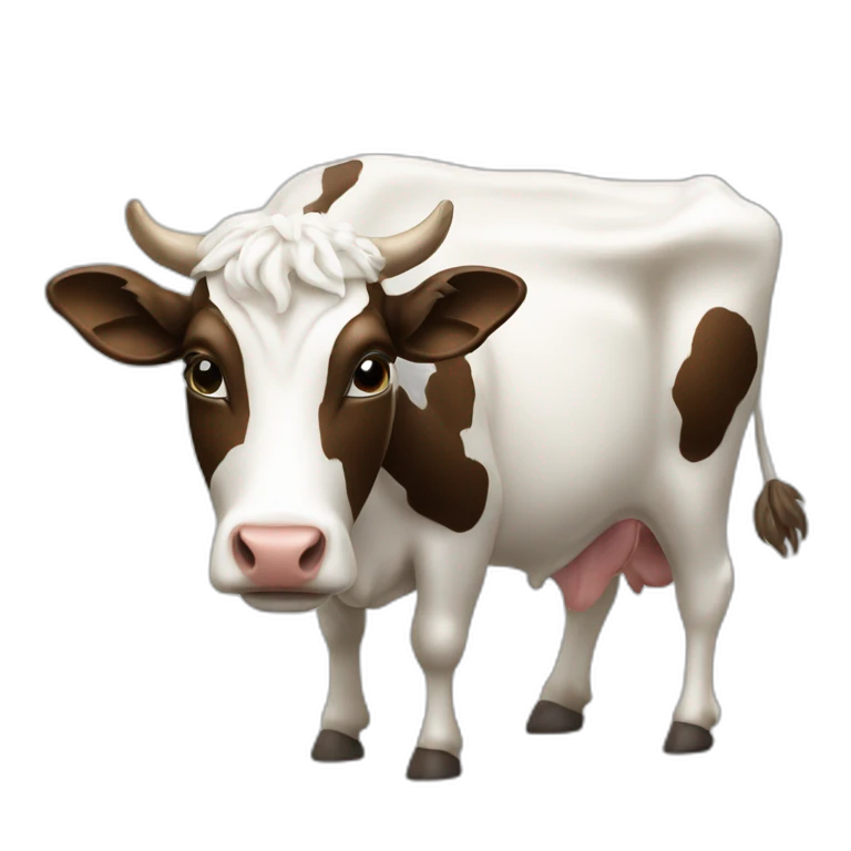 Vache sur chèvre emoji