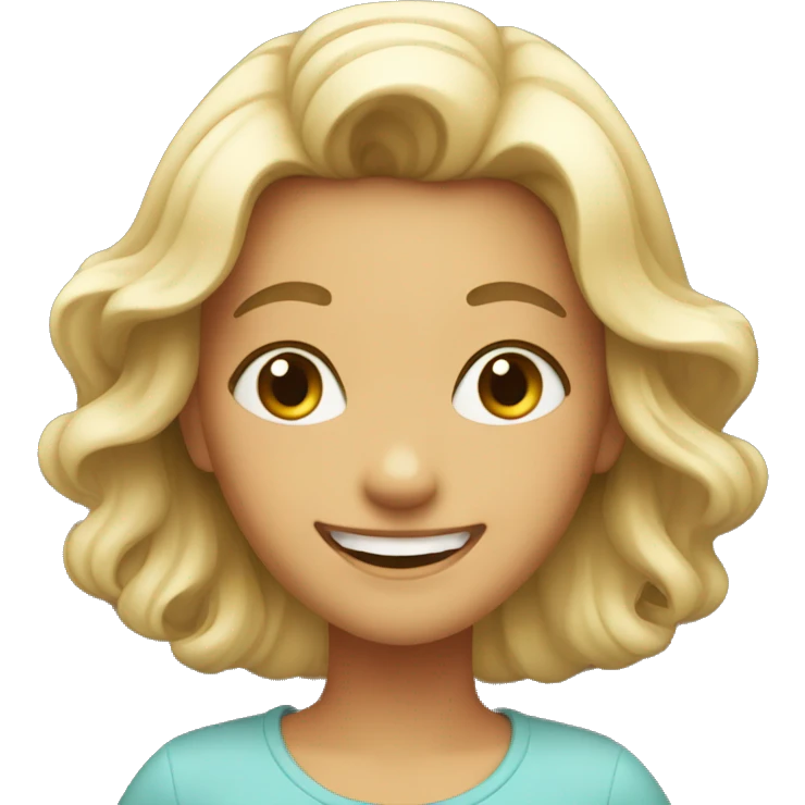 Happy girl emoji