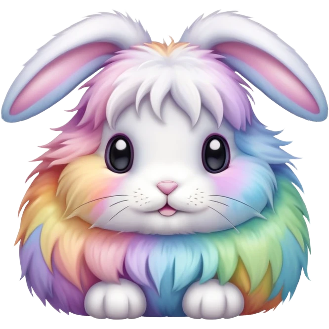 easter rainbow bunny emoji