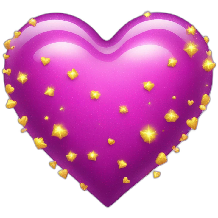 pink-and-purple-heart-with-yellow-sparkles emoji