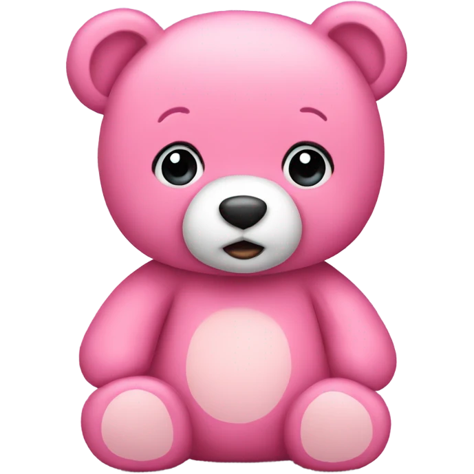 Pink teddy bear  emoji