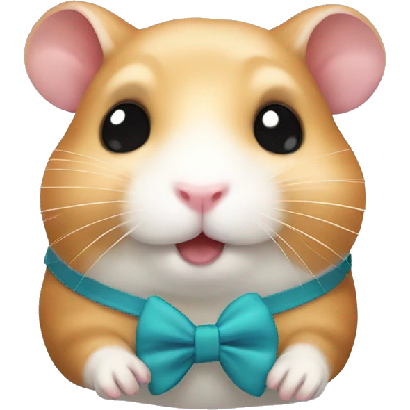 hamster with bow  emoji