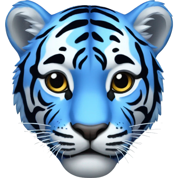 Blue tiger emoji