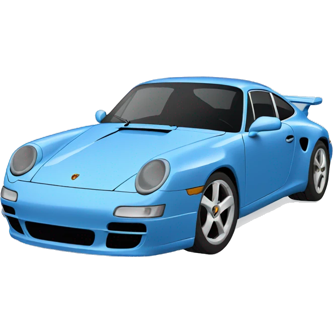 blue porsche car  emoji