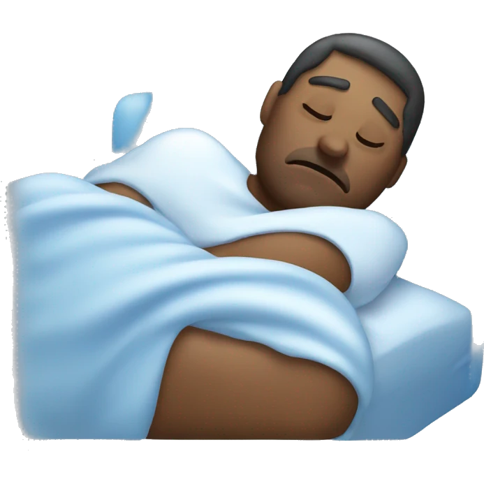 A ice cold emoji face who is sleeping emoji
