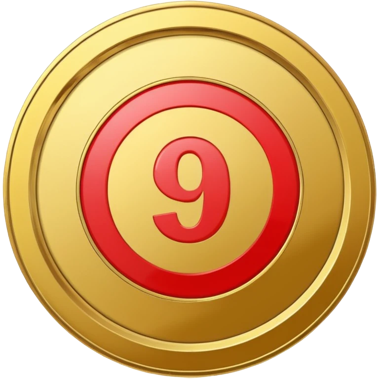 discount badge coin inside "%" emoji