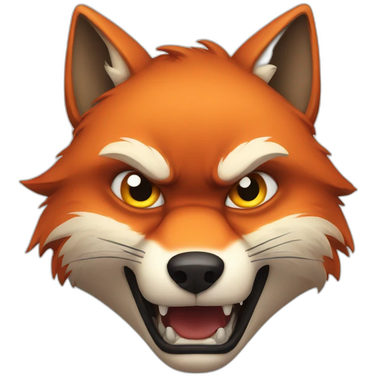 Angry fox emoji