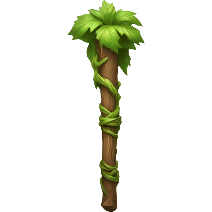 wooden druid staff emoji