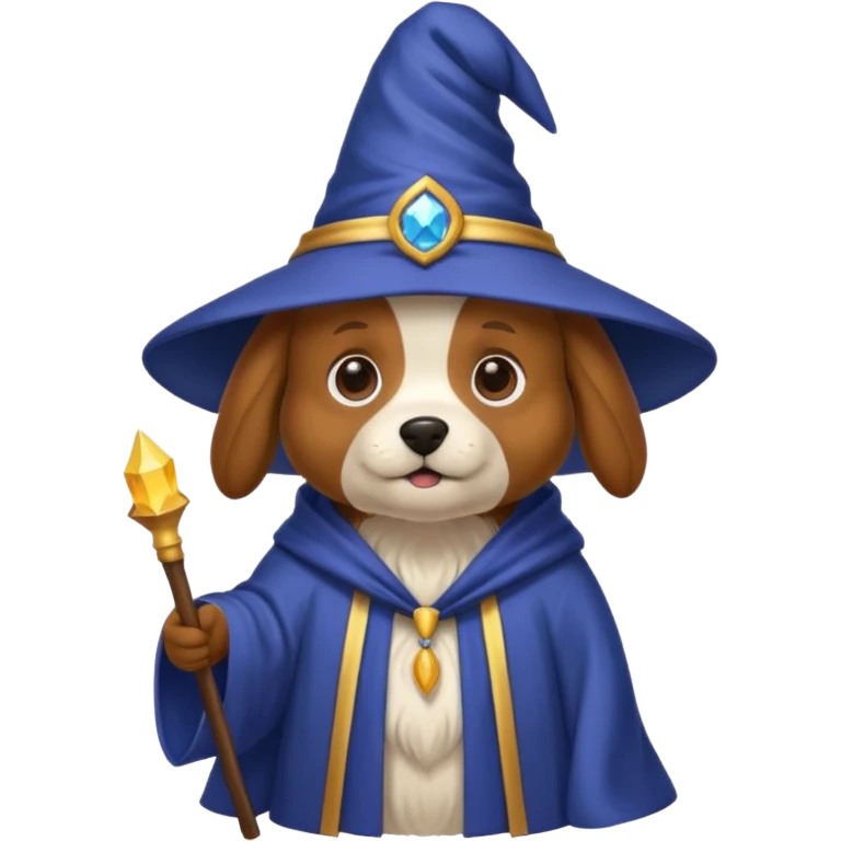 Dog wizard emoji