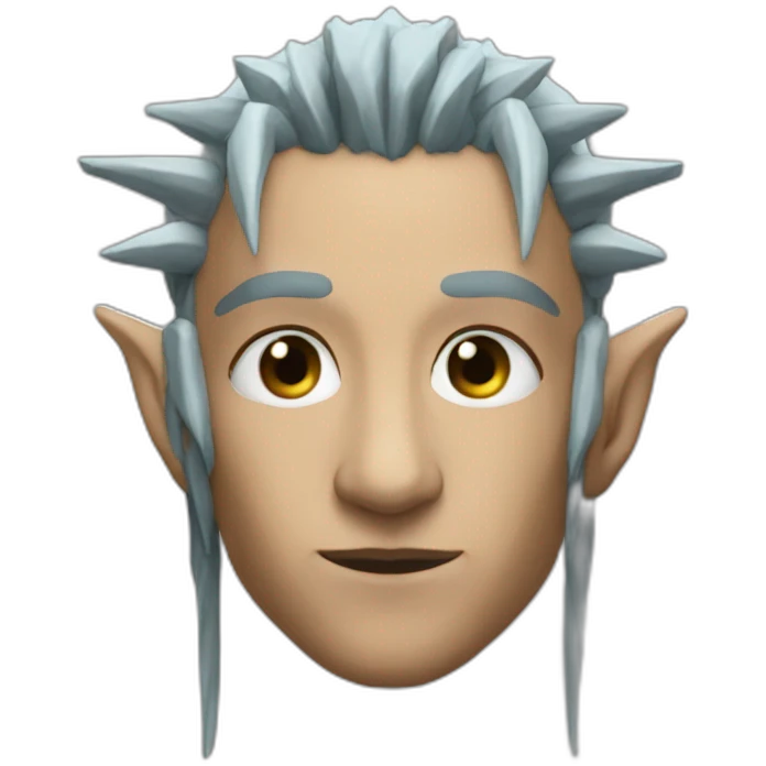 Cyborg elf long spiky ears emoji