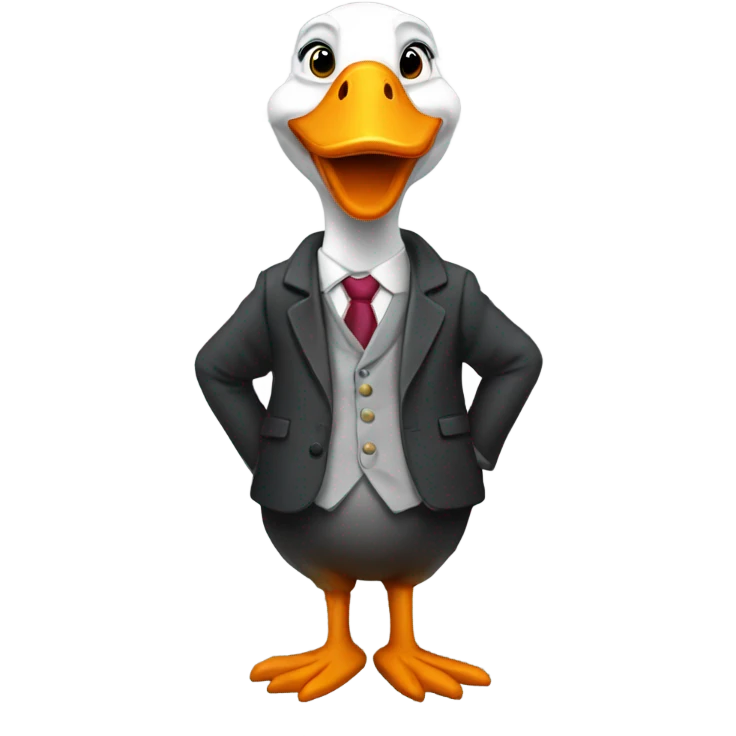 Lawyer goose emoji