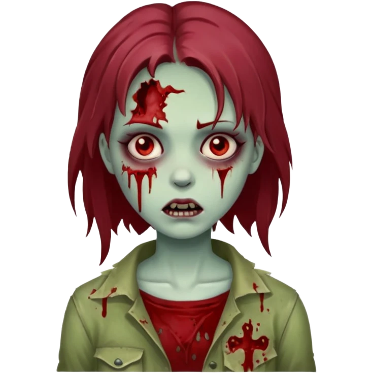 Pretty girl zombi emoji