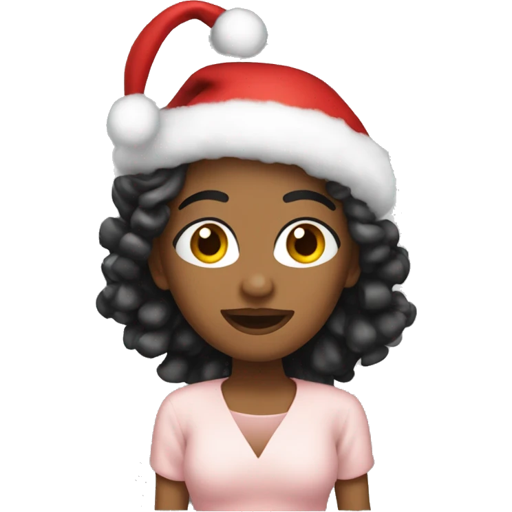 Create a coquette Christmas emoji  emoji