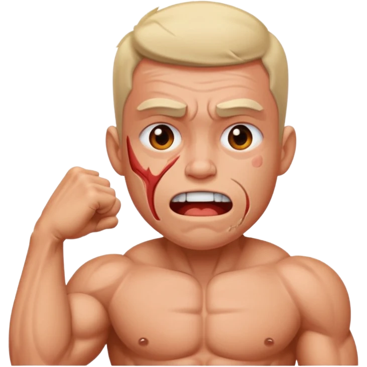 un infortunio muscolare durante sport emoji