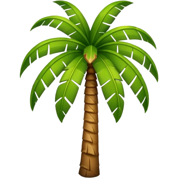 Сгенерируй мне пальму в стиле обычных эмоджи emoji