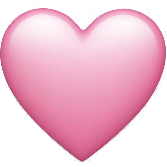 Pink heart with white background  emoji