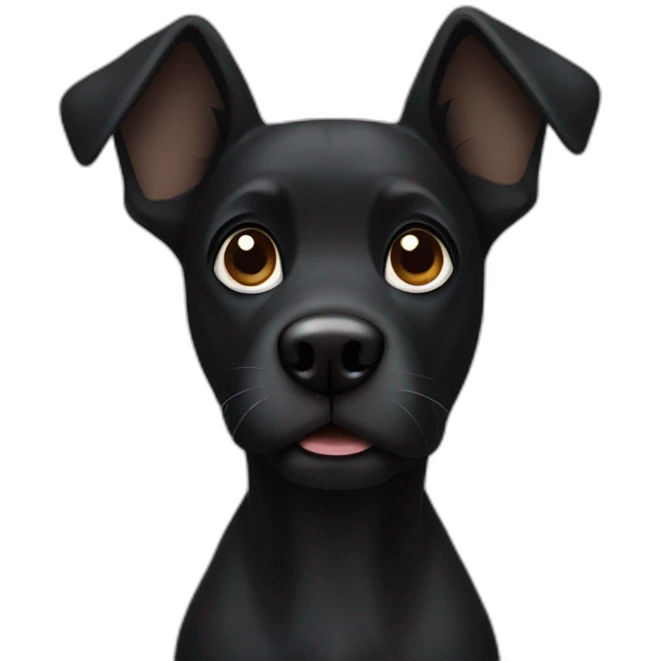 black dog emoji