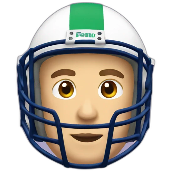 Casque rugby emoji