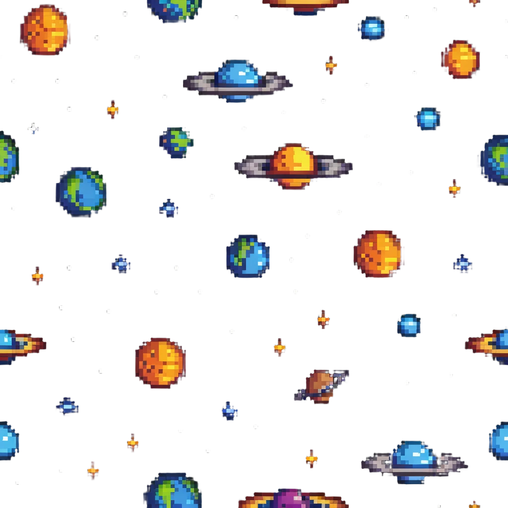 space galaxy with planets and stars emoji