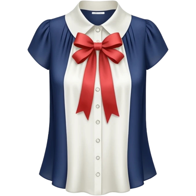 ehit blouse with ribbon emoji