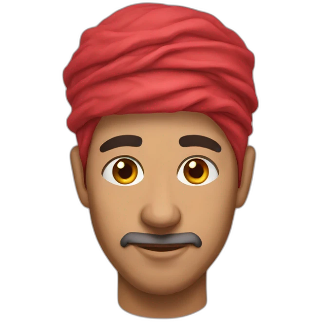 tunisian man red kabouss emoji