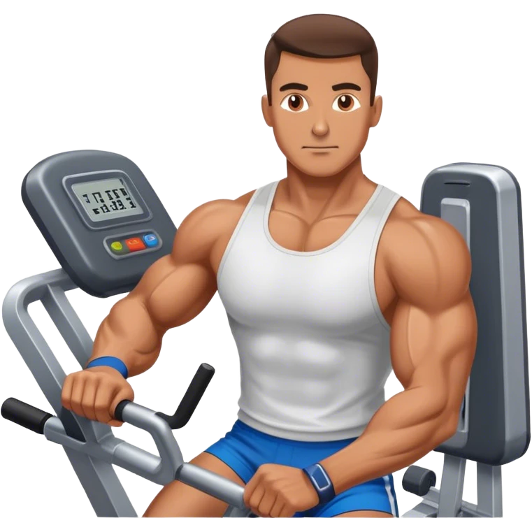 guy abductor-machine gym emoji