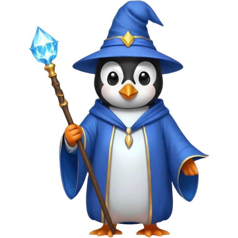 A wizard penguin  emoji