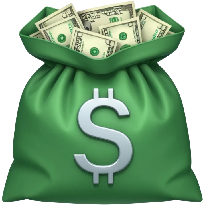 dollars in the bag emoji