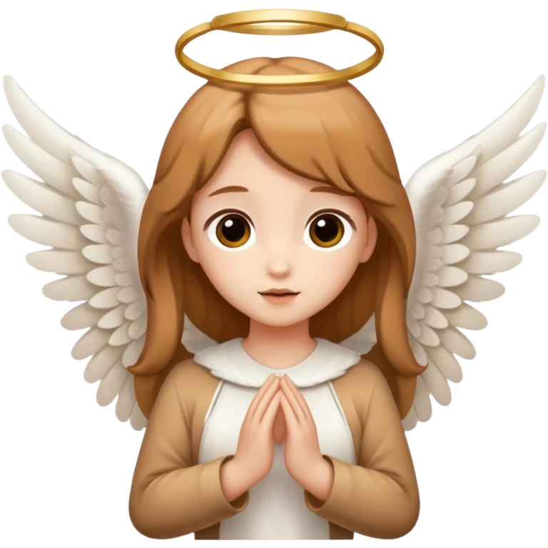 fawn with angelic white wings emoji